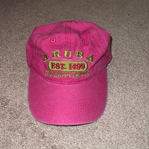 BRAND NEW pick and green hat from Aruba